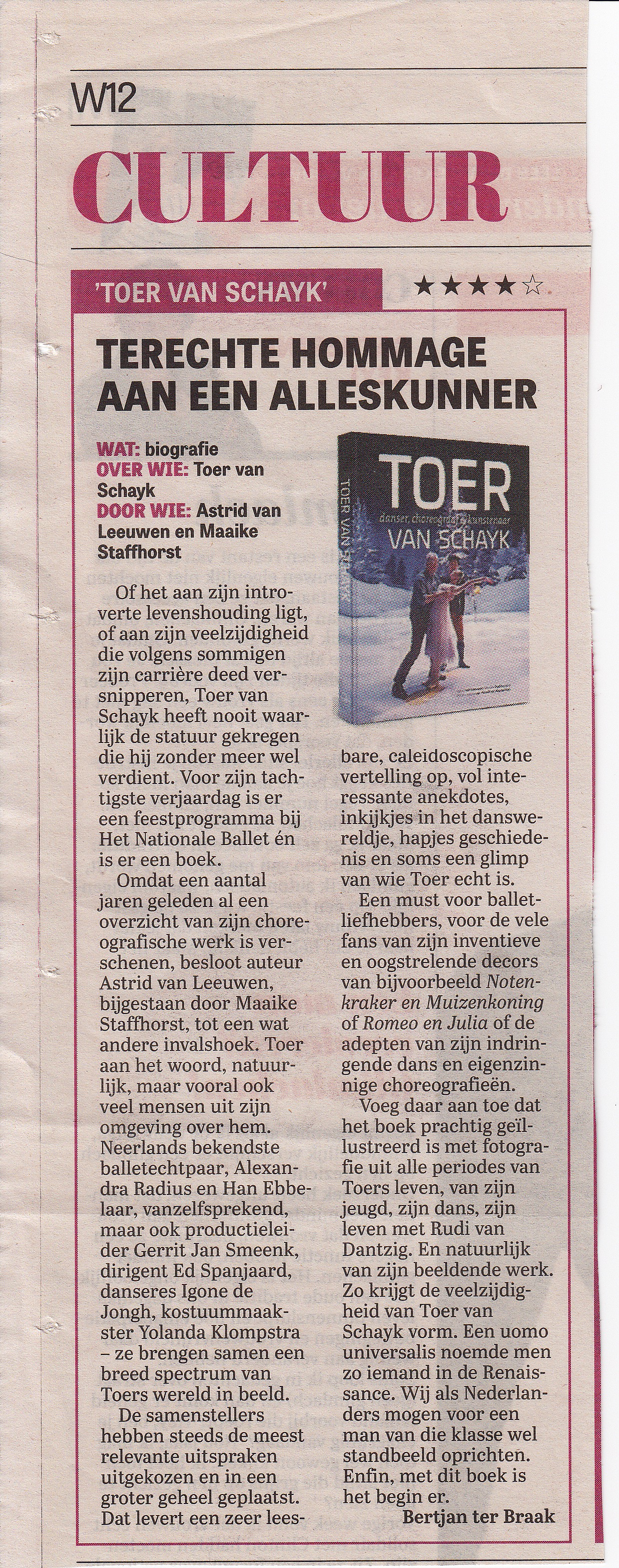 Telegraaf 14 september 2016